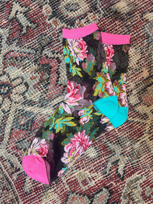 A Rose is A Rose Socks