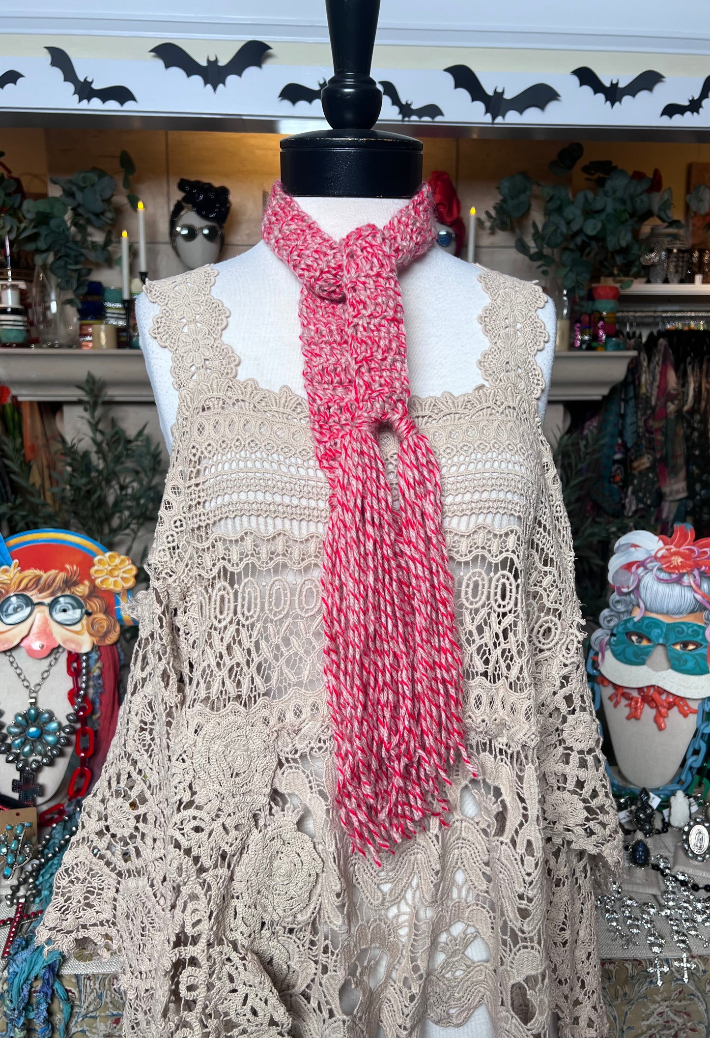 Pirate Jabot in Red Stripe
