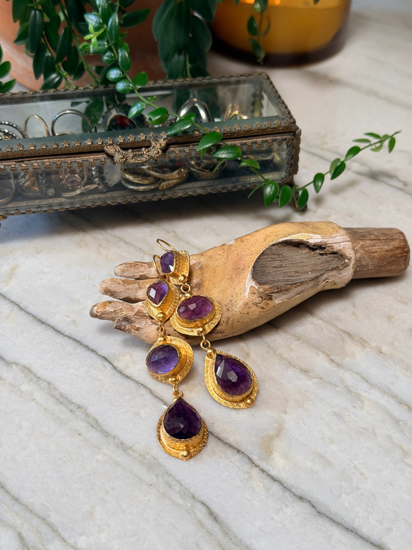 Antiquity Earring in Ruby – Chateau Bel Age Boutique