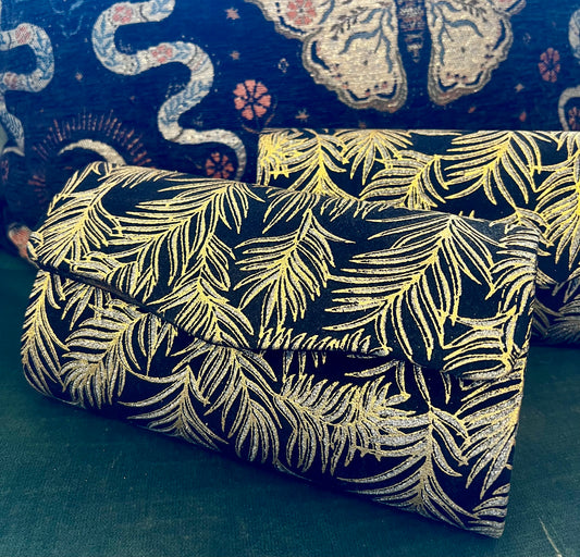 Evening Clutch in Midnight Feather