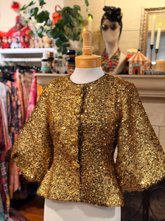 Ring Leader Jacket in Gold