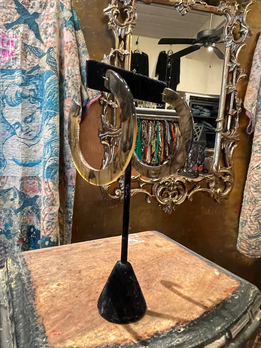 Marbled Lucite Hoops