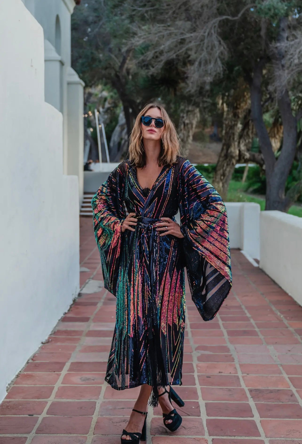 Midnight Lotus Kimono by Jennafer Grace