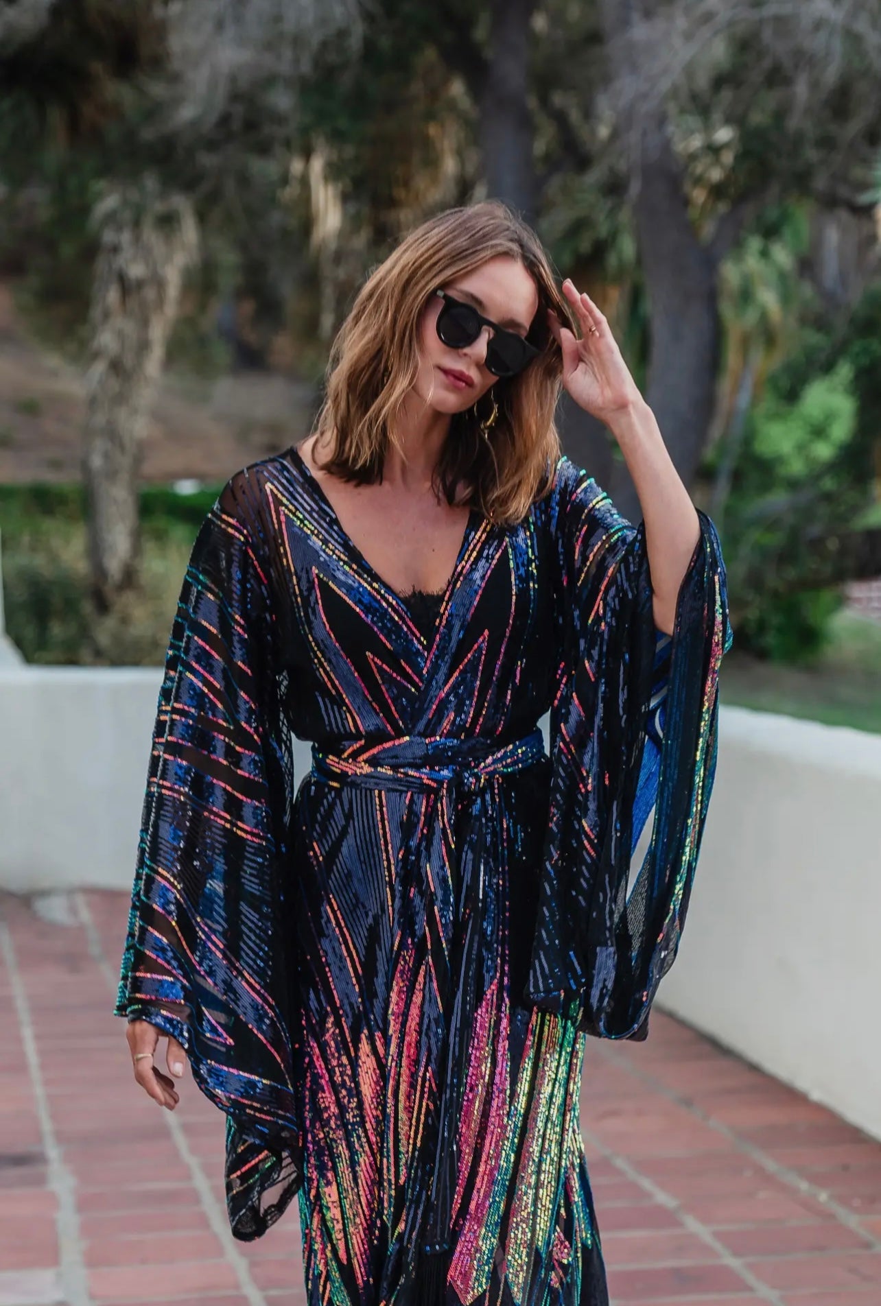 Midnight Lotus Kimono by Jennafer Grace