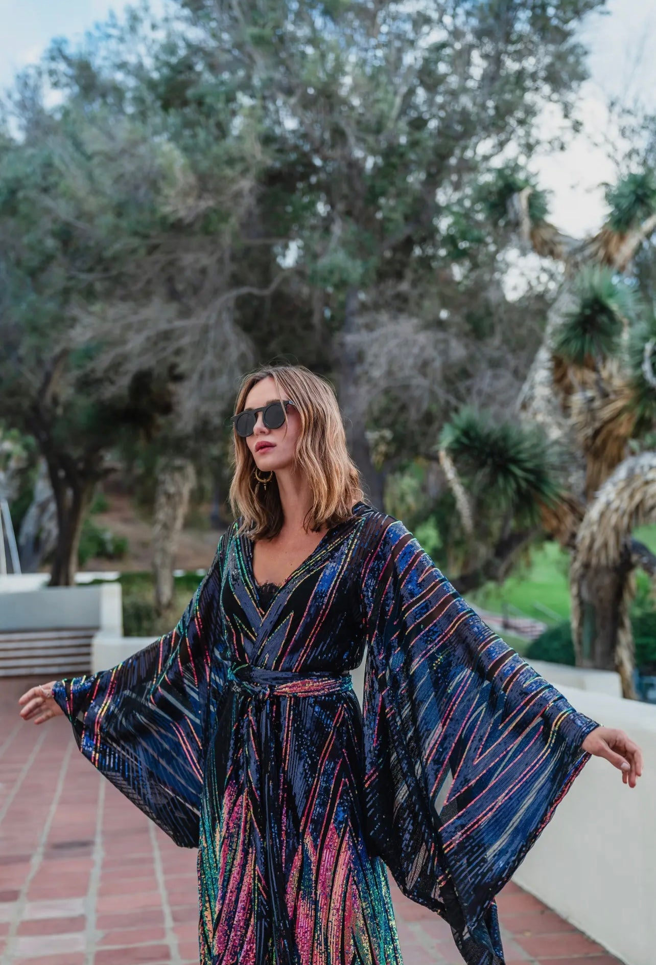 Midnight Lotus Kimono by Jennafer Grace
