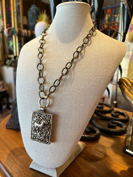 Horse Pendant 847 on Chain