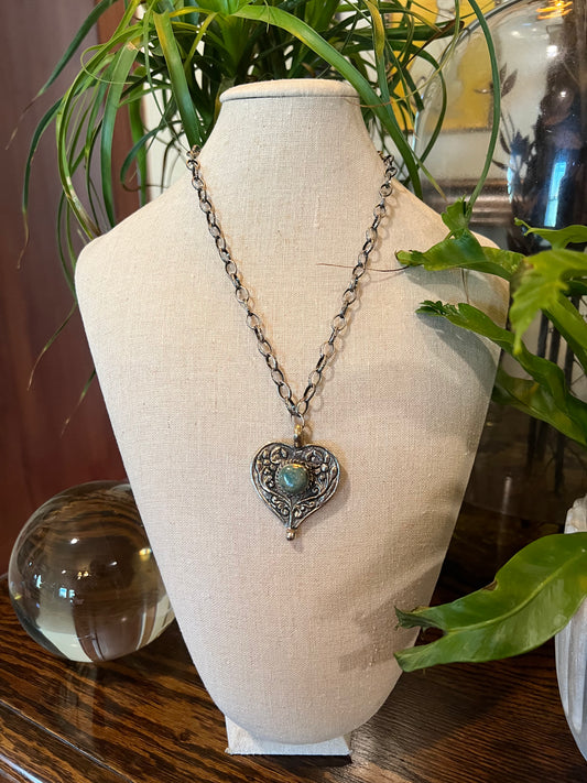 Petite Heart Charm Necklace 1077, 1078, 1079