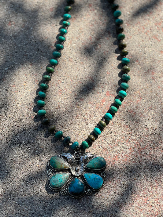 Turquoise Native Flower 1122