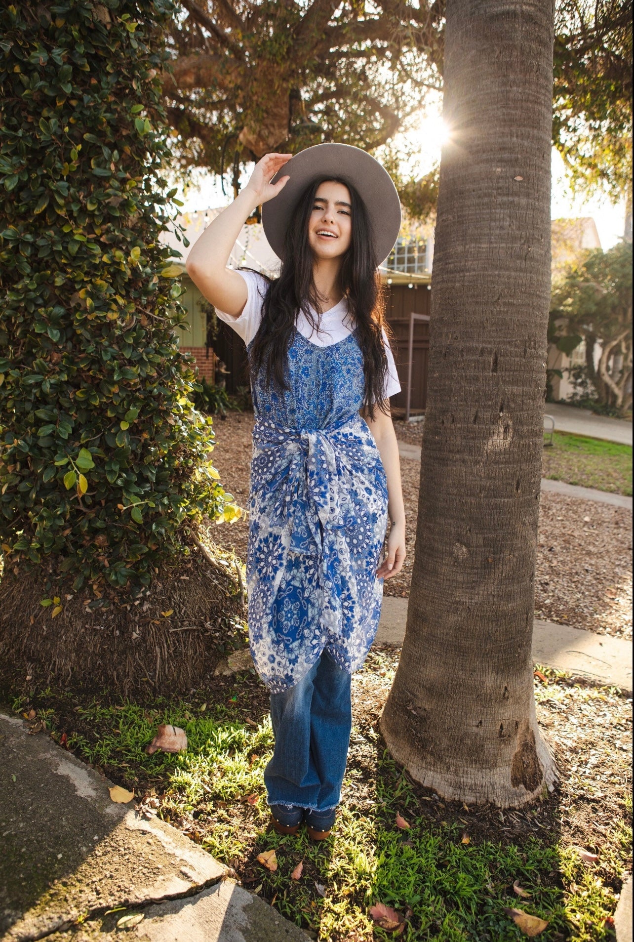 Azul Sarong Scarf by St Jazmin