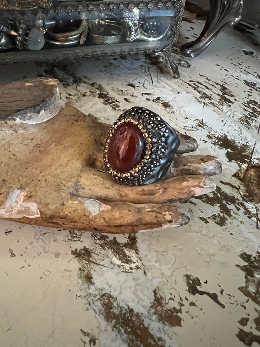 Society Ring in Carnelian