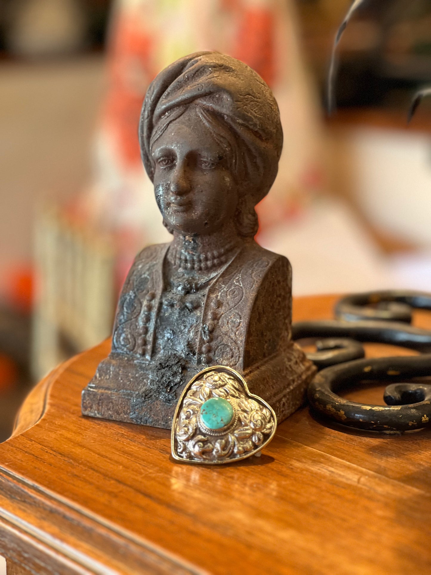Heart Ring with Turquoise