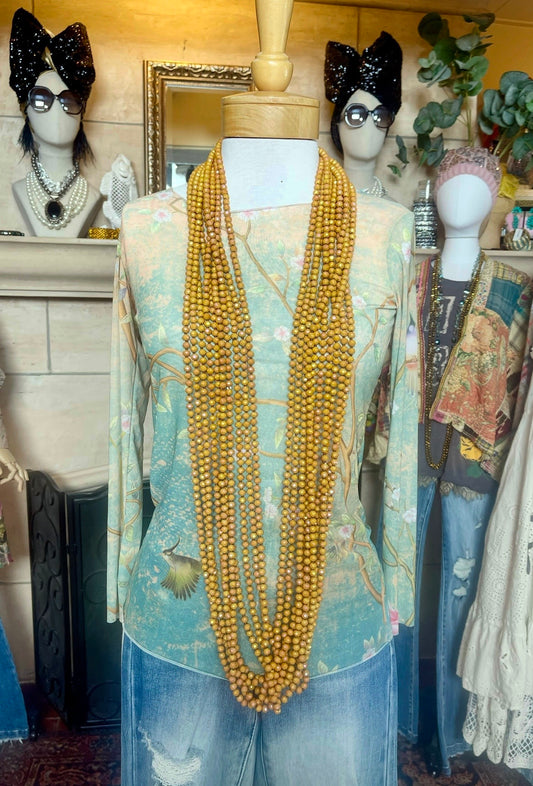 Crystal Strand in Iridescent Sunflower