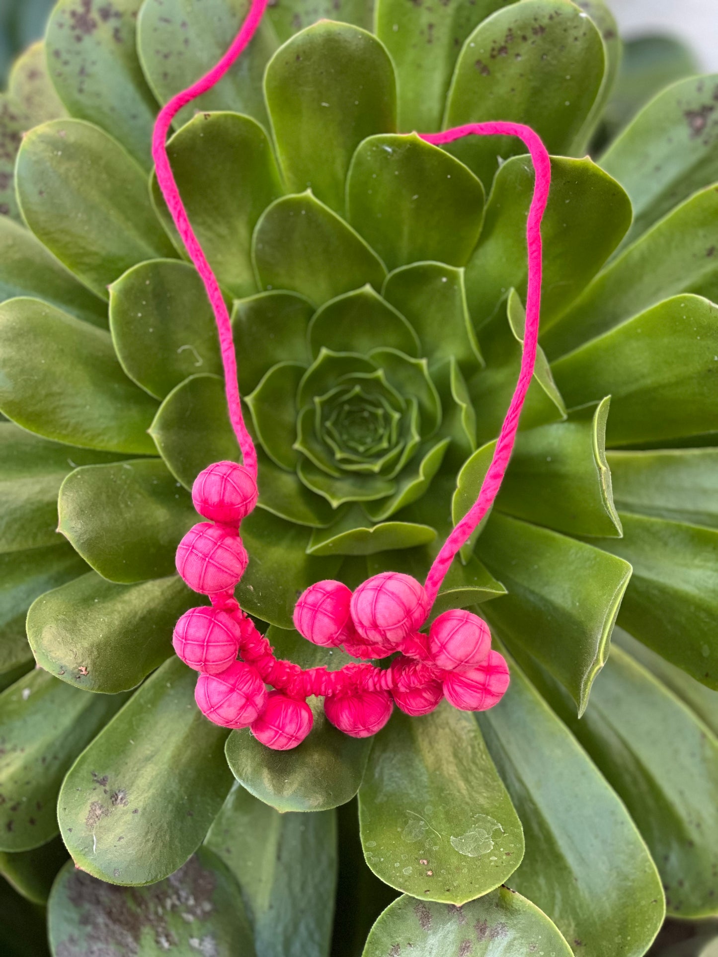 Celestial Necklace in Magenta