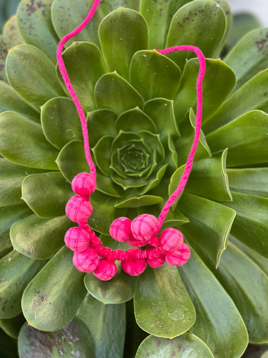 Celestial Necklace in Magenta