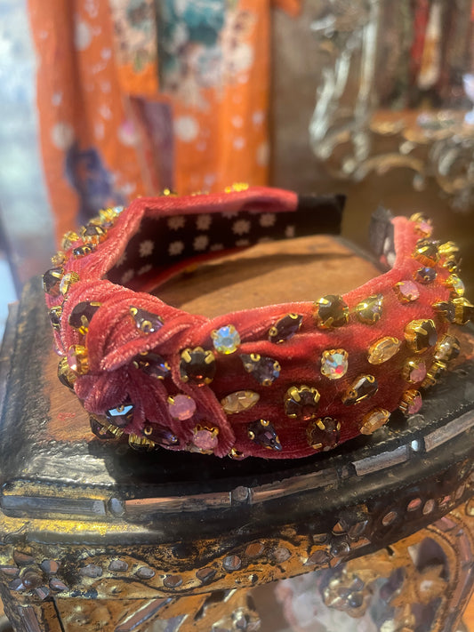 Zelda Headband in Antique Rose