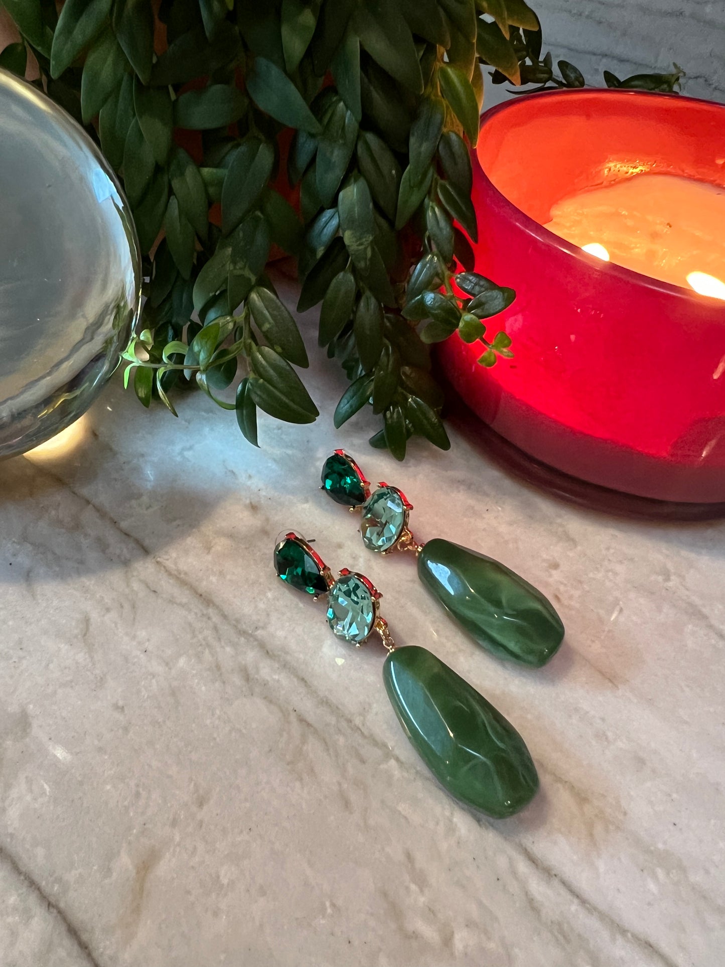 Holiday Earring in Green