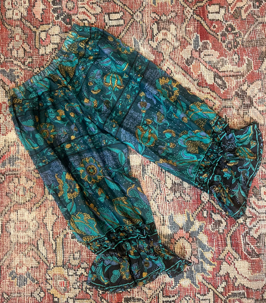 Bloomers in Teal Gold Lotus