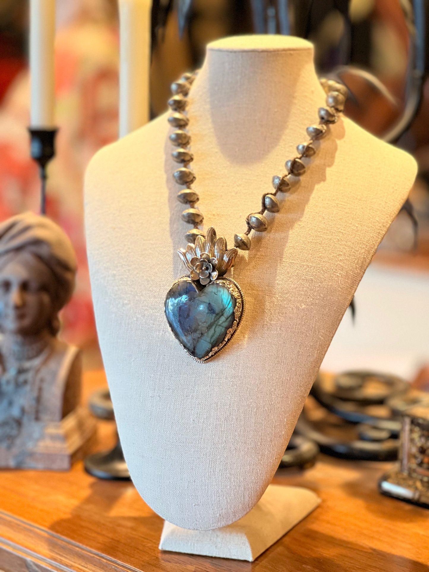 Labradorite Milagro Heart 1328
