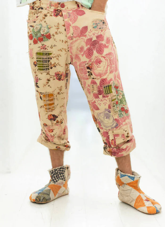 Floral Miner Denims in Strawberry Patch by Magnolia Pearl