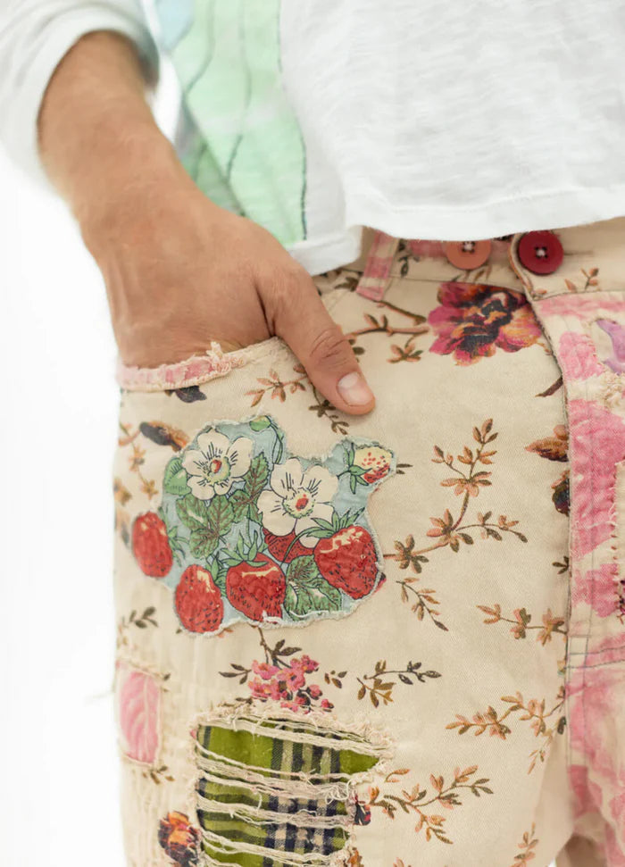 Floral Miner Denims in Strawberry Patch by Magnolia Pearl