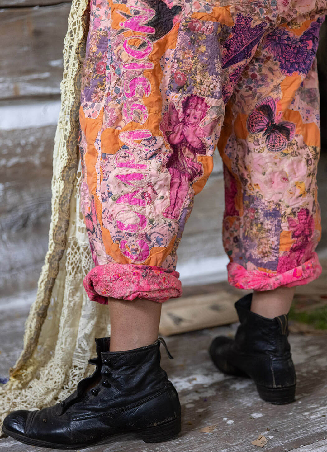 Quilt Nature Love Miner Pants in Azalea by Magnolia Pearl