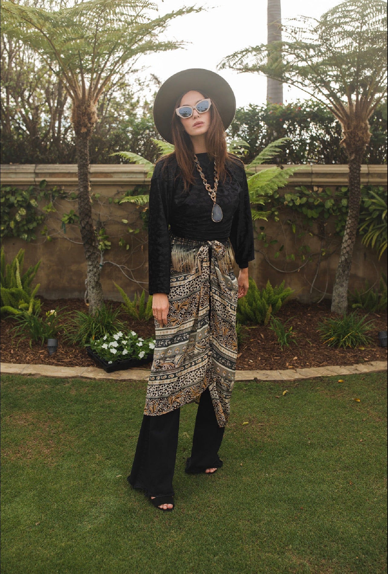 Golden Sage Paisley Sarong
