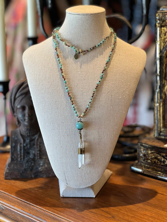 Amazonite Shard Necklace