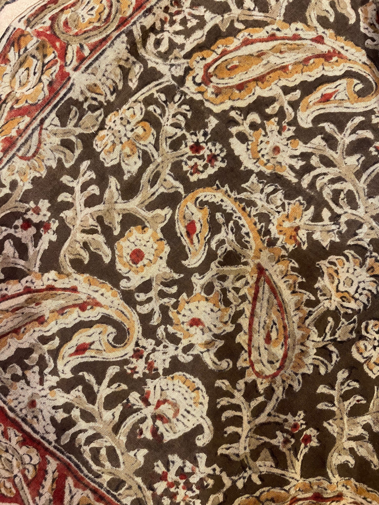 Olive Twist Border Bandana