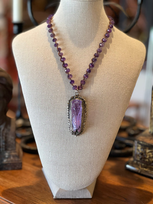 Petite Amethyst Cicada 1474