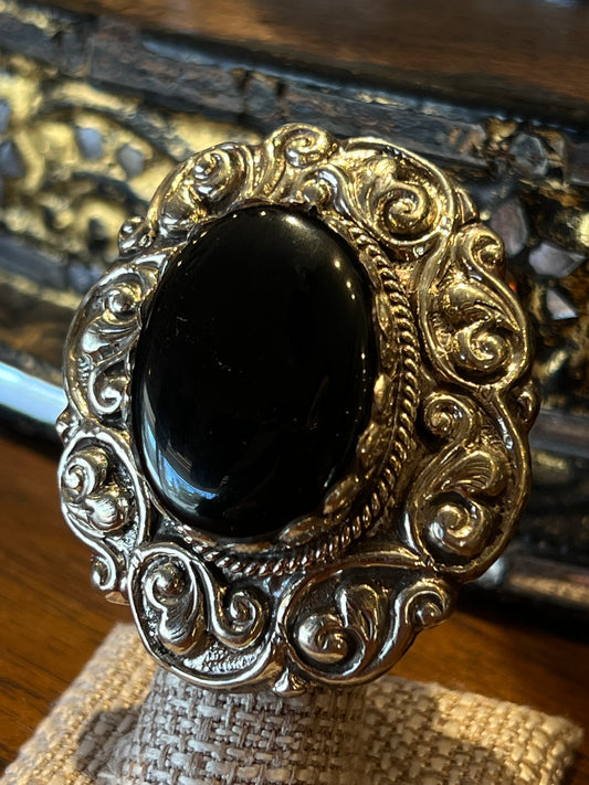 Oval Onyx RIng 1469
