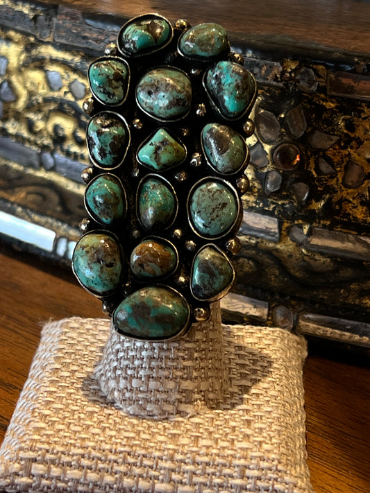 Turquoise Cluster Ring 1471
