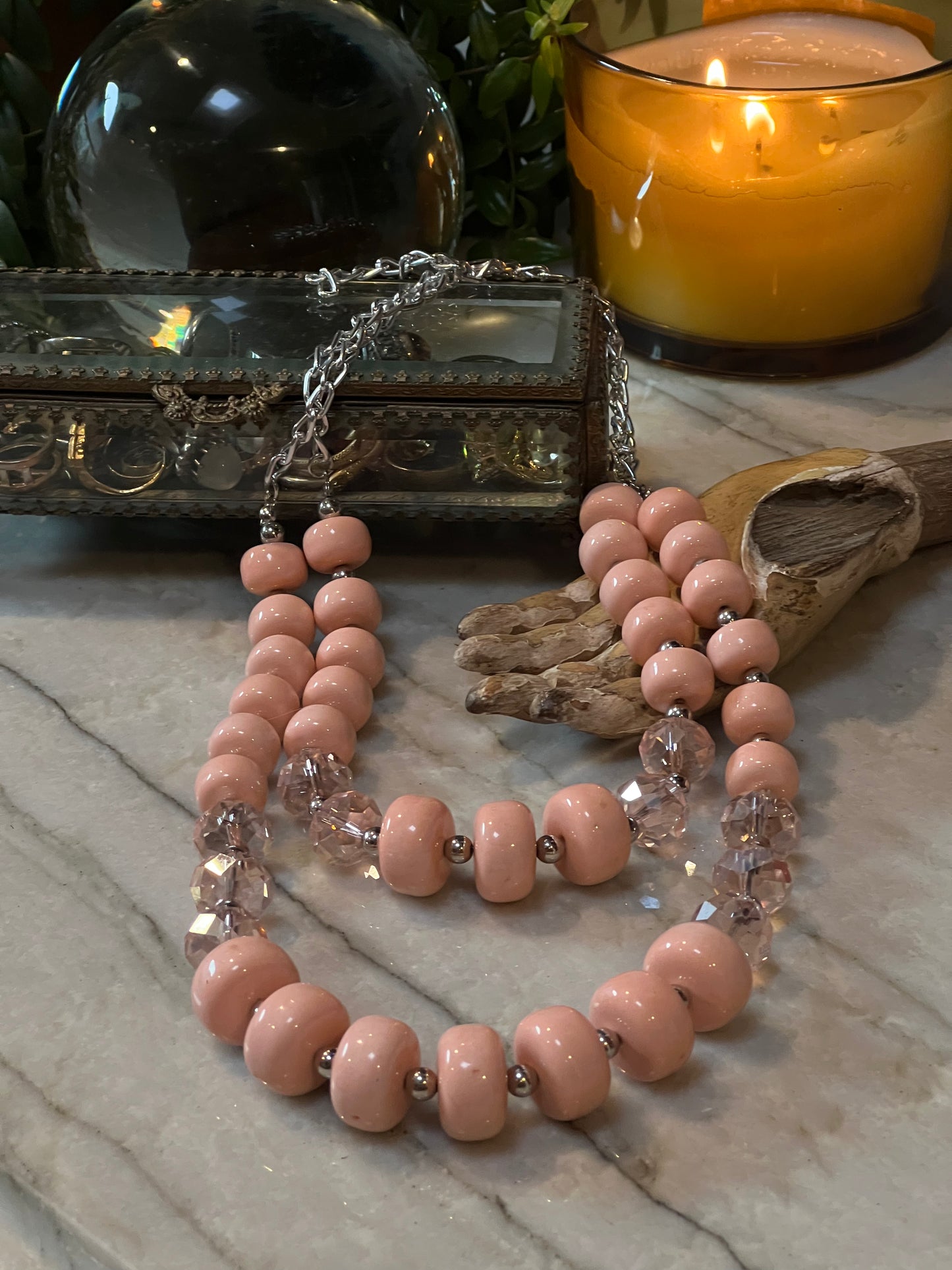 High Tide Necklace in Blush