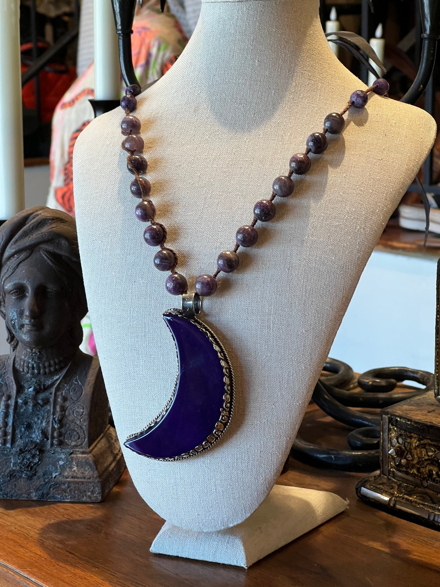 Purple Moon Necklace 1491