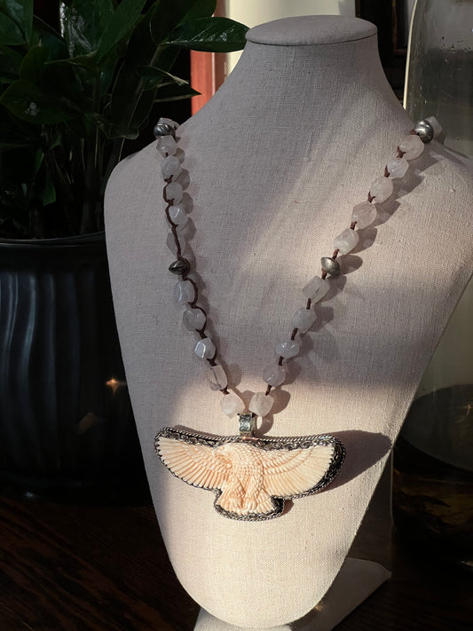 Fly Like An Eagle in Pink Quartz 1475