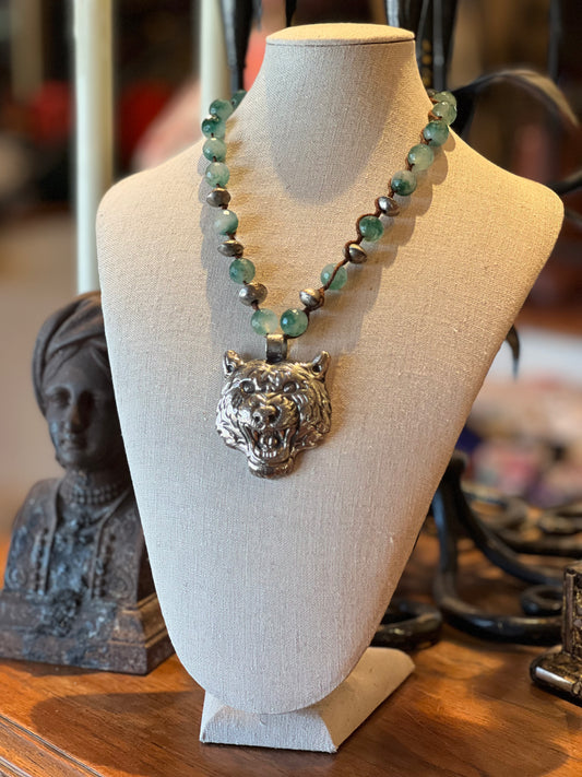 Aqua Tiger 1524 Necklace