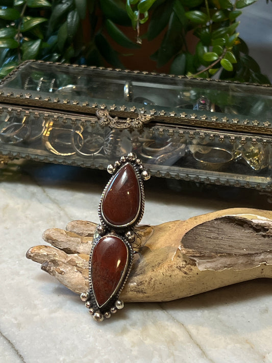 Red Jasper Ring 1614