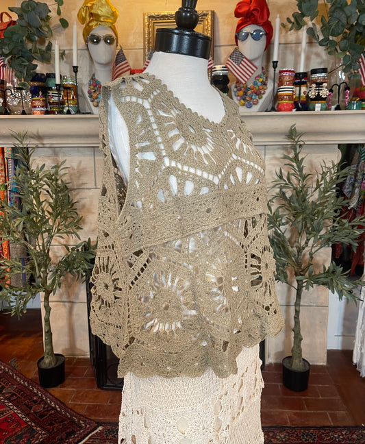 Lullaby Crochet Tank in Heirloom