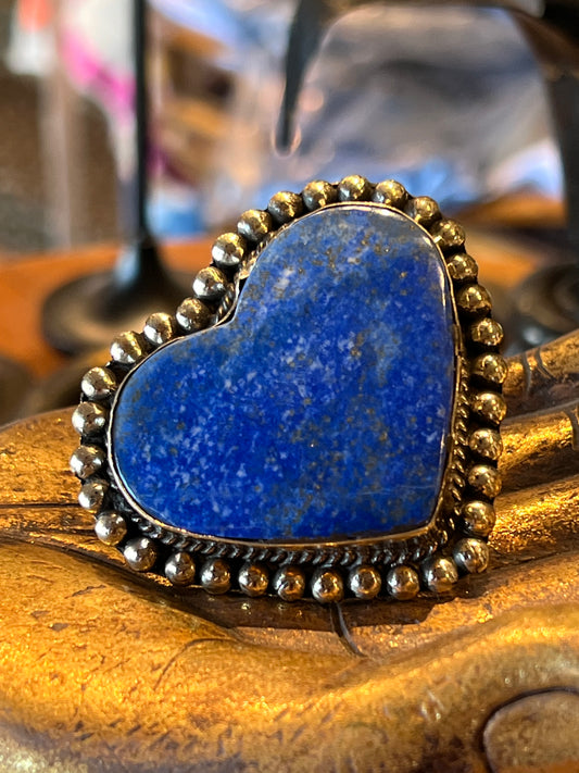 Lapis Heart Ring 1594