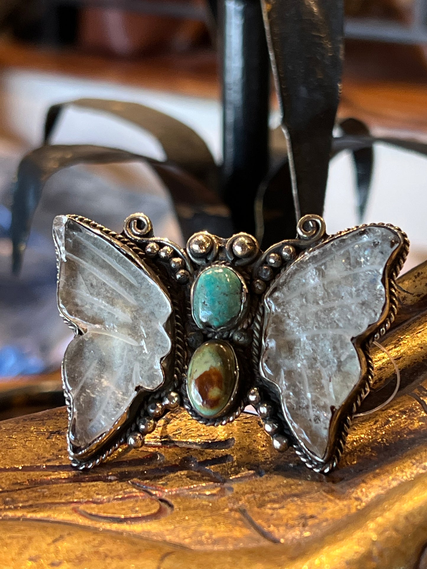 Quartz Butterfly Ring 1595