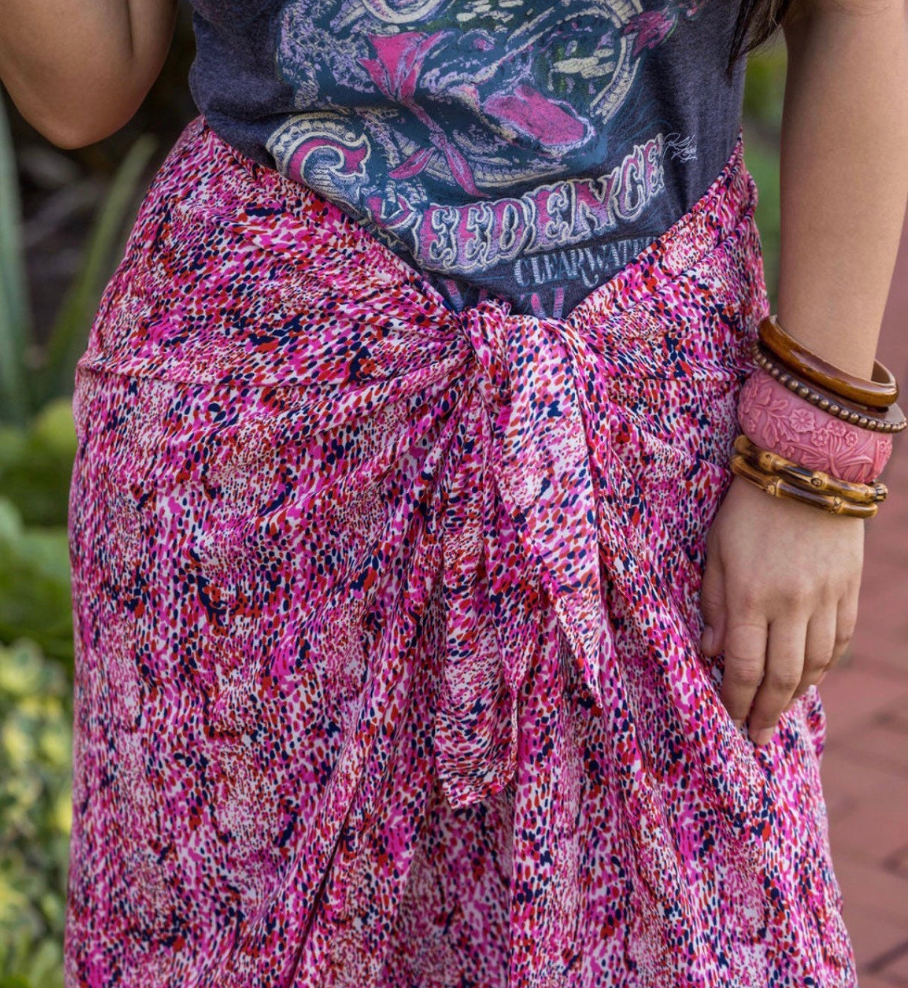 Pink Watercolor Sarong by Sarong Social Club