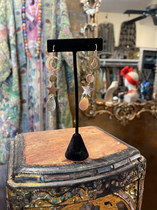 Moon and Stars Earrings