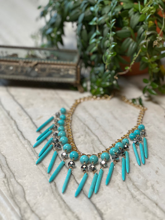 Turquoise Glam Necklace