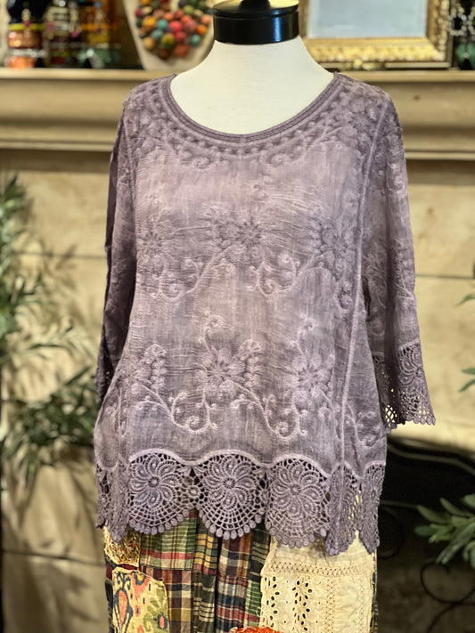 Nightingale Top in Lilac