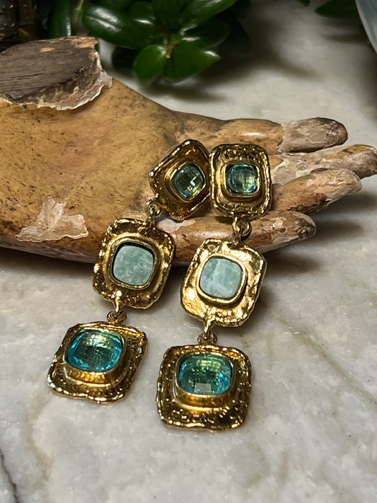 Artifact Earring in Amazonite