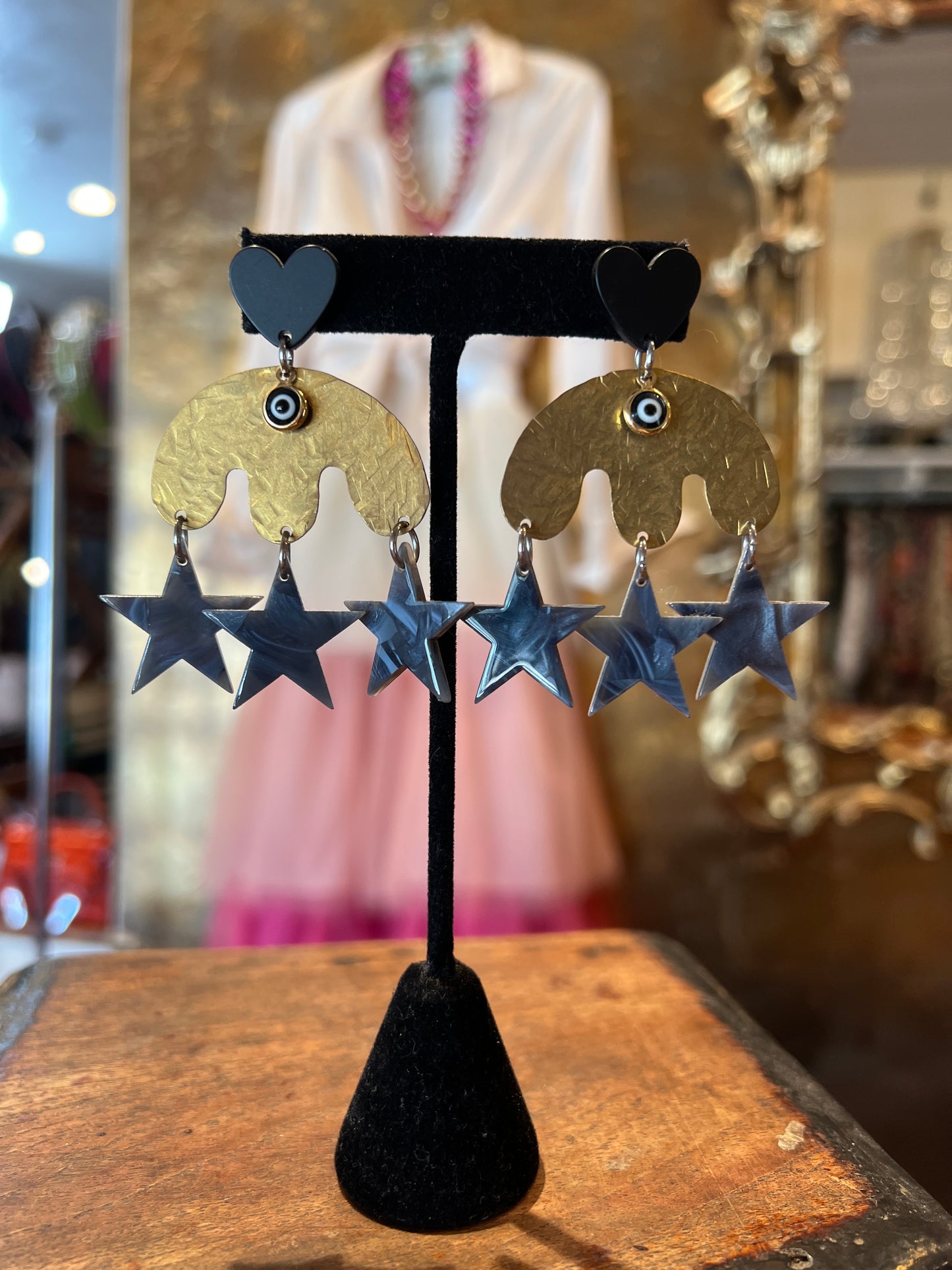 Hearts & Stars Hand Made Earrings