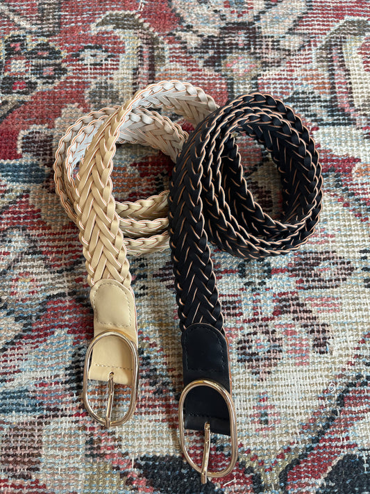 Braided Ivory Bellt