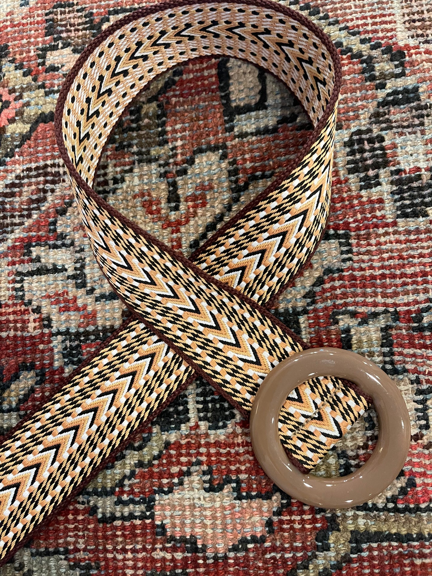 Coco Brown Chevron Belt