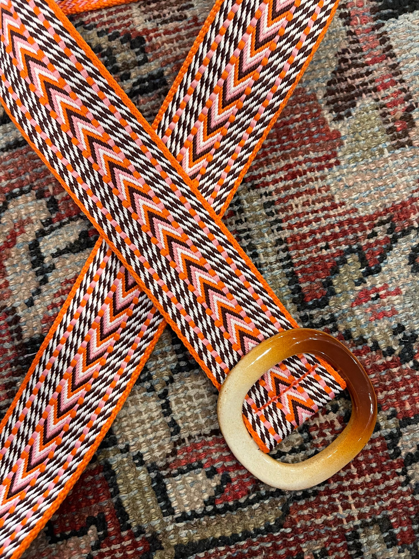 Orange Chevron Belt