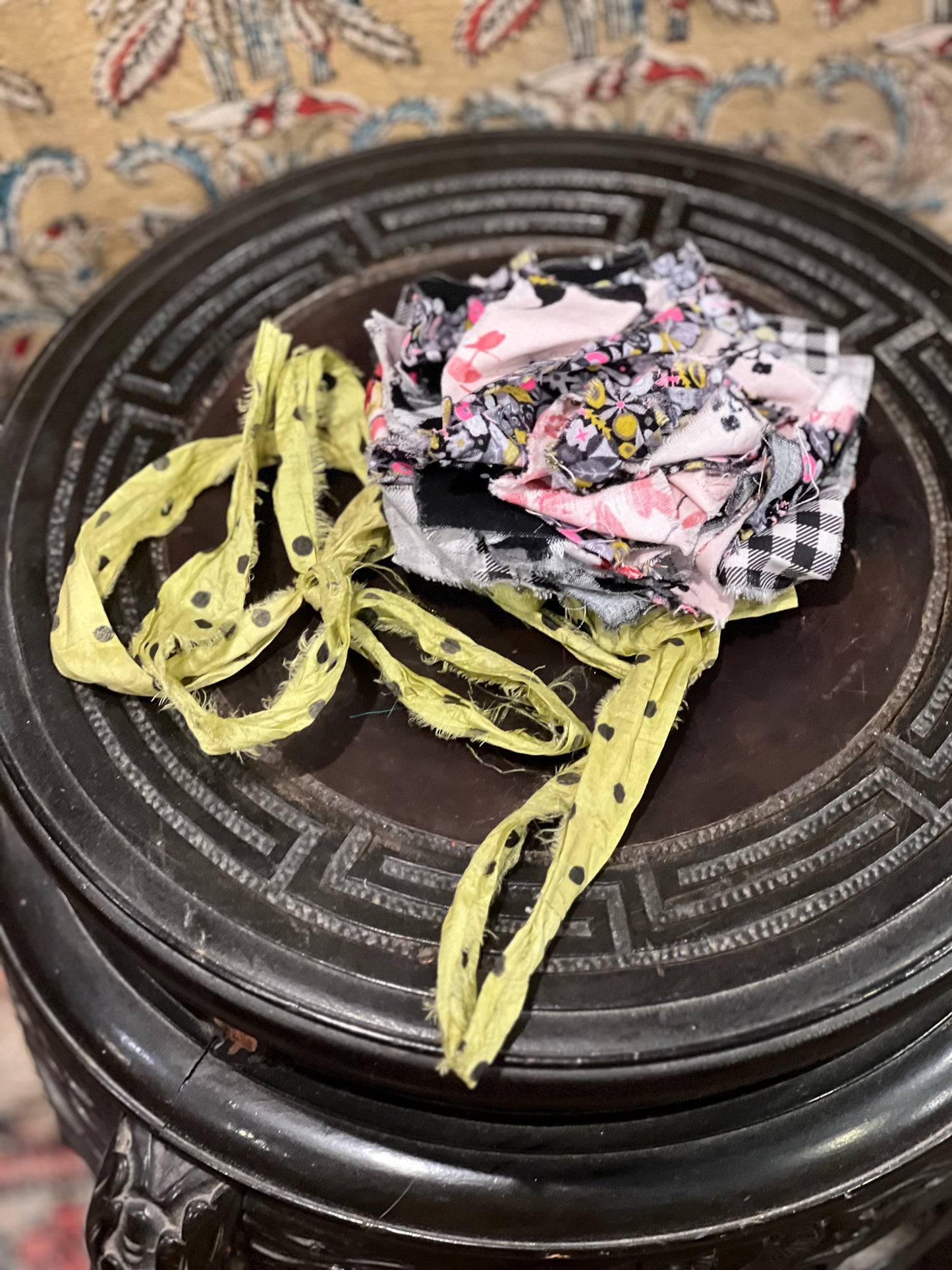 Tattered Rose in Neon Dot