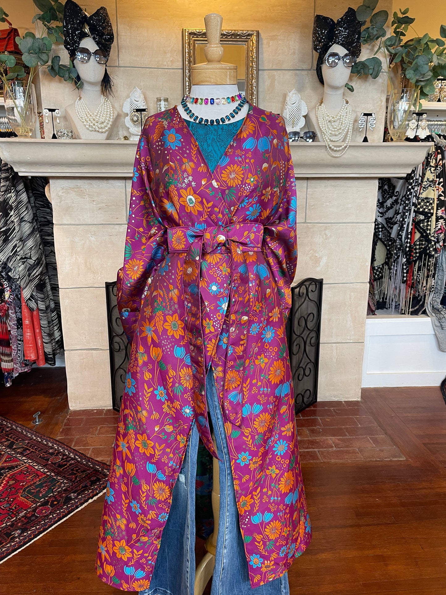 L'Opera Coat in French Fuchisa